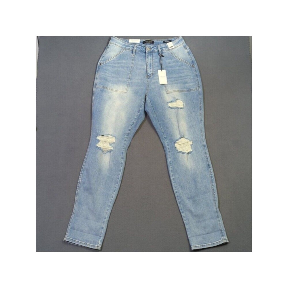 Judy Blue Jeans Women's 18W Blue Boyfriend Fit High Waist Denim NWT